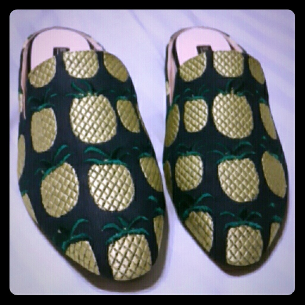 🆕 NIB Eloquii Slip On Pineapple Brocade Size 8W